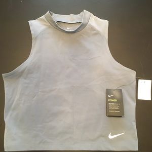 NIKE BRAND NEW TOP LARGE High Neck Grey Dri-Fit